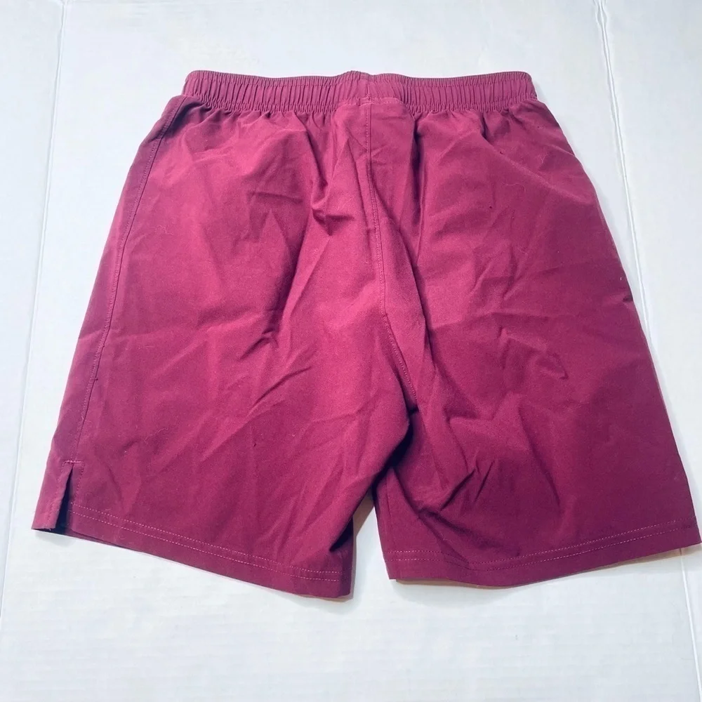 Under Armour Kid’s Burgundy Red Loose Fit Elastic Waist Athletic Shorts Size YMD